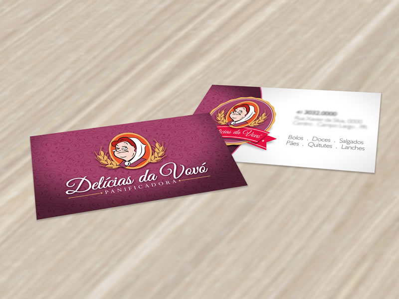 Cartão de Visita . Delícias da Vovó